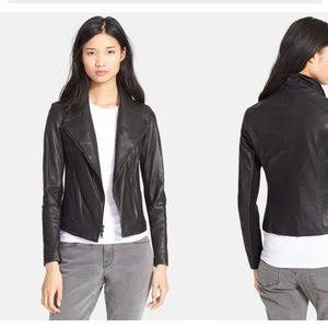 Vince Leather Scuba Jacket